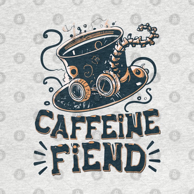 Caffeine Fiend Coffee Lover - Coffee Popart Foodie Funny by stickercuffs